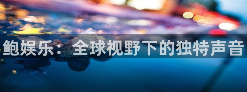 新宝gg平台：鲍娱乐：全球视野下的独特声音